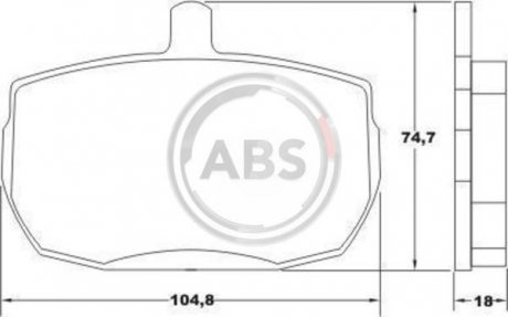 ABS колодки передние + A.B.S. 36124