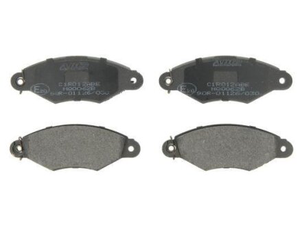 Колодки гальмівні дискові передні RENAULT Kangoo 97-07, Thalia 99-08; PEUGEOT 206 98-12, 306 93-02; CITROEN Xsara 00-06, Xsara 97-00 ABE C1R012ABE