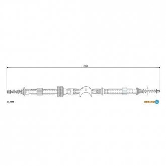 Трос ручного гальма ADRIAUTO 13.0248 (фото 1)