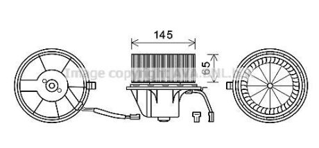 AVA Вентилятор AUDI, VW (AVA) AVA COOLING AI8375