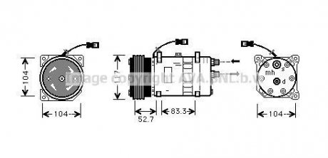 Компресор AVA COOLING CNAK222 (фото 1)