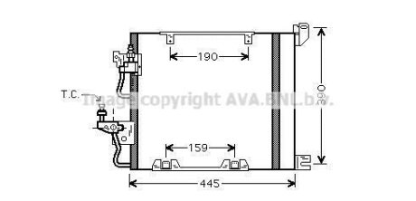 AVA Радіатор кондиціонера Astra H, Zafira B AVA COOLING OL5368D