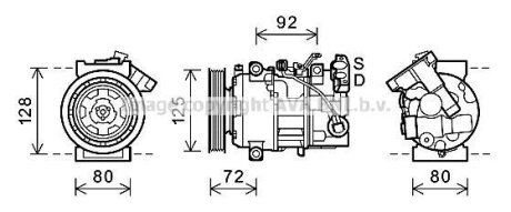 AVA Компресор RENAULT GRAND SCENIC (2009) 1.5 DCI RENAULT GRAND SCENIC (2009) 1.5 DCI AVA COOLING RTAK489