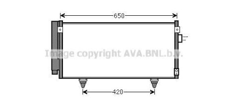 AVA Радіатор кондиціонера SUBARU FORESTER, IMPREZA (AVA) AVA COOLING SU5077D