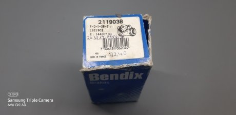 Цилиндр тормозной задний Bendix 211903B (фото 1)