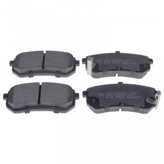 Фото комплект гальмівних колодок з 4 шт. дисків BLUE PRINT ADG04267 Комплект гальмівних колодок з 4 шт. дисків BLUE PRINT ADG04267