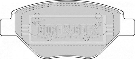 - Гальмівні колодки до дисків BORG & BECK BBP1851