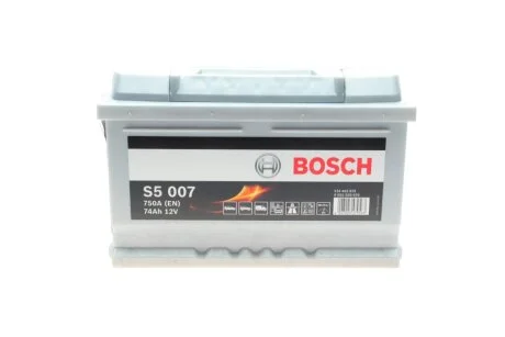 Батарея акумуляторна Bosch 12В 74Аг 750А(EN) R+ BOSCH 0092S50070