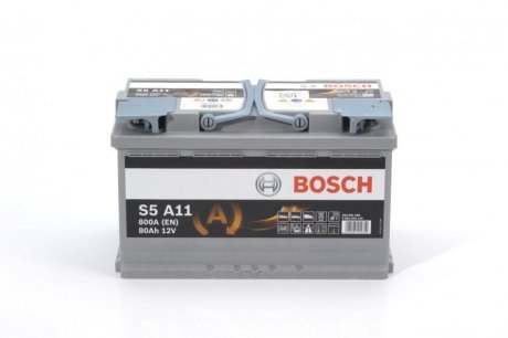 Батарея акумуляторна 12В 80Аг 800А(AGM) R+ BOSCH 0092S5A110