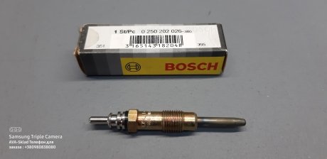 Свеча накала BOSCH 0250202026