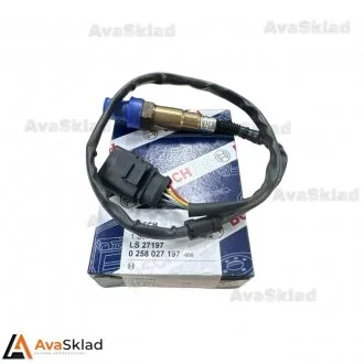 0 258 027 197 Bosch лямбда-зонд, датчик кисню до каталізатора BOSCH 0258027197