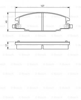 Колодки гальмівні дискові BOSCH 0986460960 (фото 1)