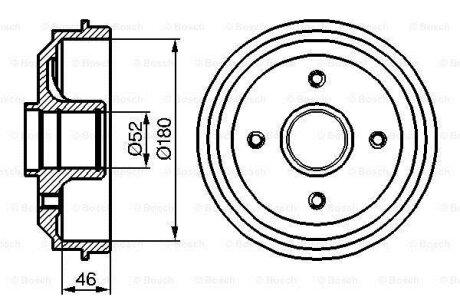 БАРАБАН ГАЛЬМIВНИЙ BOSCH 0986477116