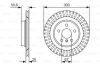 ДИСК ГАЛЬМIВНИЙ ЗАДНIЙ BOSCH 0986479C95 (фото 1)