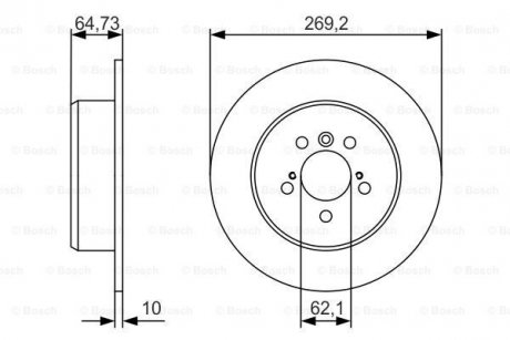 Диск гальмівний BOSCH 0986479R00