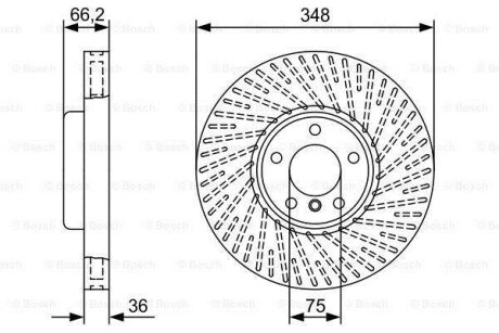 ДИСК ГАЛЬМIВНИЙ ПЕРЕДНIЙ BOSCH 0986479W20