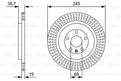 Фото диск гальмiвний заднiй BOSCH 0986479W54 Диск гальмiвний заднiй BOSCH 0986479W54