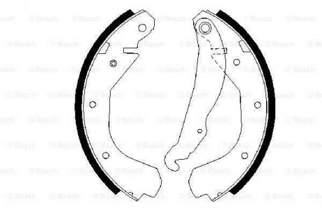 Гальмівні колодки барабані BOSCH 0986487199 (фото 1)