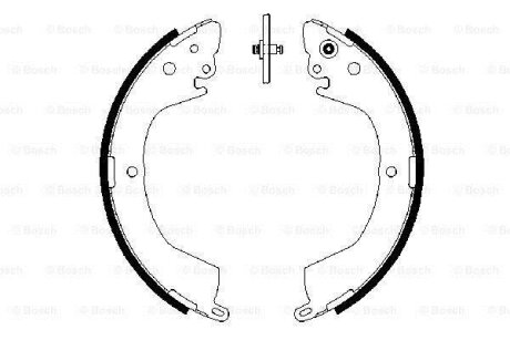 БАРАБАННI КОЛОДКИ BOSCH 0986487684