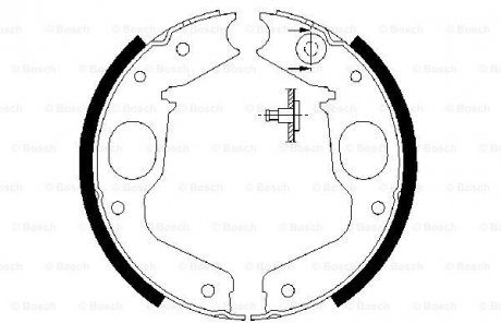 Гальмівні колодки барабані BOSCH 0986487719 (фото 1)