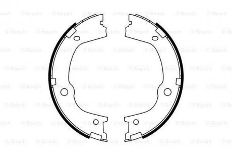 Гальмівні колодки барабані BOSCH 0 986 487 776 (фото 1)