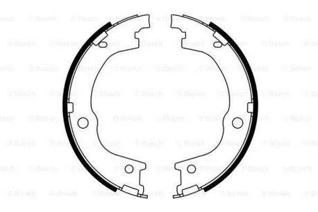 БАРАБАННI КОЛОДКИ СТОЯНК.ГАЛЬМА BOSCH 0986487780