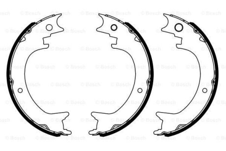 БАРАБАННI КОЛОДКИ СТОЯНК.ГАЛЬМА BOSCH 0986487945