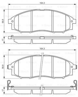 ГАЛЬМІВНІ КОЛОДКИ BOSCH 0 986 494 152 (фото 1)