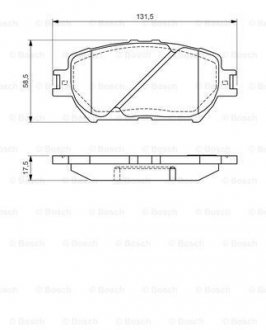 ГАЛЬМІВНІ КОЛОДКИ, ДИСКОВІ BOSCH 0 986 494 363