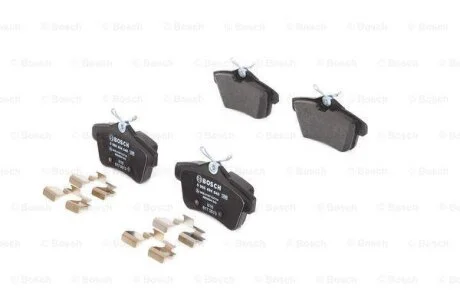 Комплект гальмівних колодок з 4 шт. дисків BOSCH 0986494640