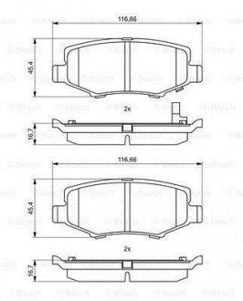 Гальмівні колодки BOSCH 0986494706