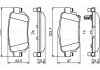 Комплект гальмівних колодок з 4 шт. дисків BOSCH 0986494816 (фото 7)