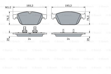 Гальмівні колодки BOSCH 0986494988 (фото 1)