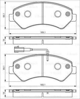 ДИСКОВI КОЛОДКИ ПЕРЕДНI PREMIUM2 BOSCH 0986495095
