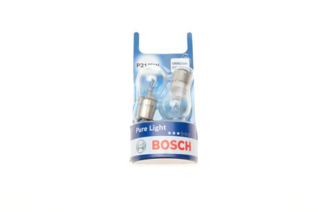 Лампа P21/5W 12V BAY15D PURE LIGHT (бл. 2 шт.) BOSCH 1 987 301 016