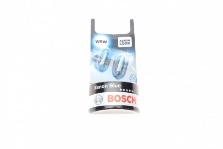 Автолампа (12V 5W W5W Xenon Blue блістер 2 шт) BOSCH 1 987 301 033