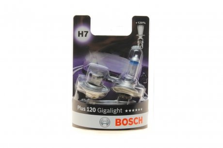 Автолампа 12V 55W H7 GIGALIGHT 120 бокс 2 шт BOSCH 1987301426