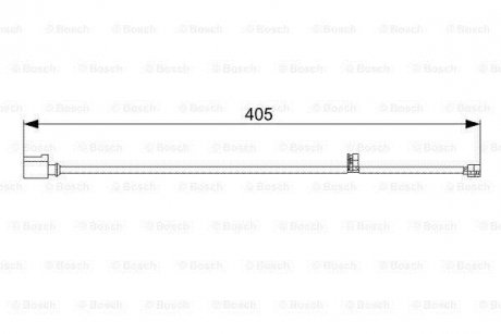 Датчик зносу гальмівних колодок BOSCH 1987473025 (фото 1)