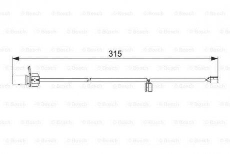 Датчик зносу колодок BOSCH 1987474518 (фото 1)