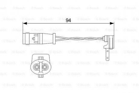 Датчик зносу колодок BOSCH 1 987 474 553