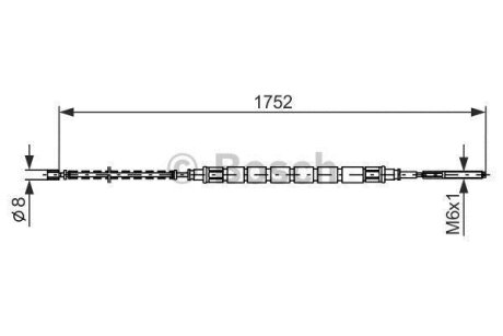 ТРОС ГАЛЬМIВНИЙ BOSCH 1987477690