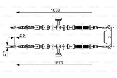 ТРОС ГАЛЬМIВНИЙ BOSCH 1987477763