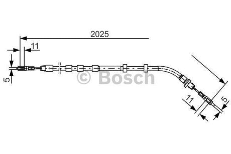 ТРОС ГАЛЬМIВНИЙ ЛIВИЙ BOSCH 1987477903
