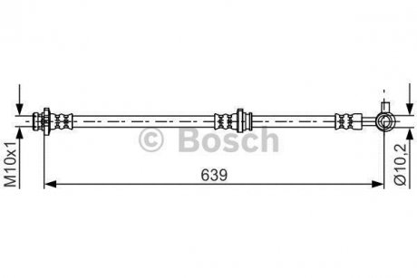 Тормозний шланг BOSCH 1987481697 (фото 1)