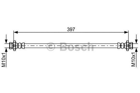 ШЛАНГ ГАЛЬМ. ЗАДНІЙ BOSCH 1987481825