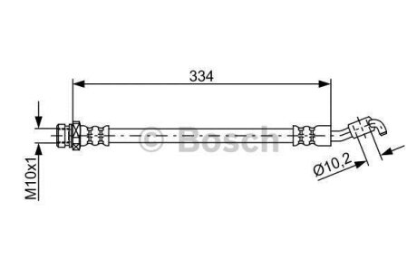 ШЛАНГ ГАЛЬМ. ЗАДНІЙ ПРАВ BOSCH 1987481892