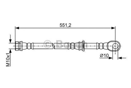 ШЛАНГ ГАЛЬМ. ЗАДНІЙ BOSCH 1987481966