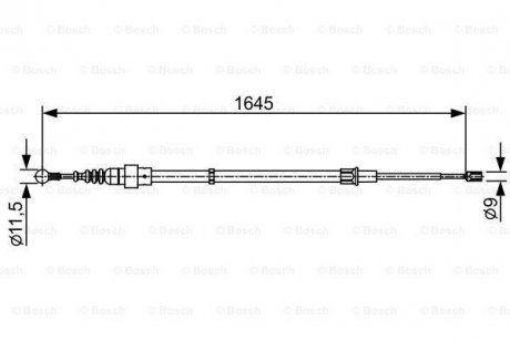 ТРОС ГАЛЬМIВНИЙ BOSCH 1 987 482 451