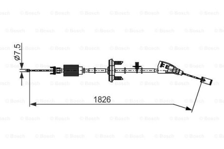 Трос гальма BOSCH 1987482795