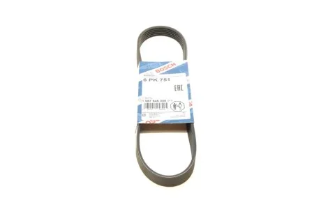 РЕМІНЬ П-КЛИНОВИЙ 6PK751 BOSCH 1 987 946 006
